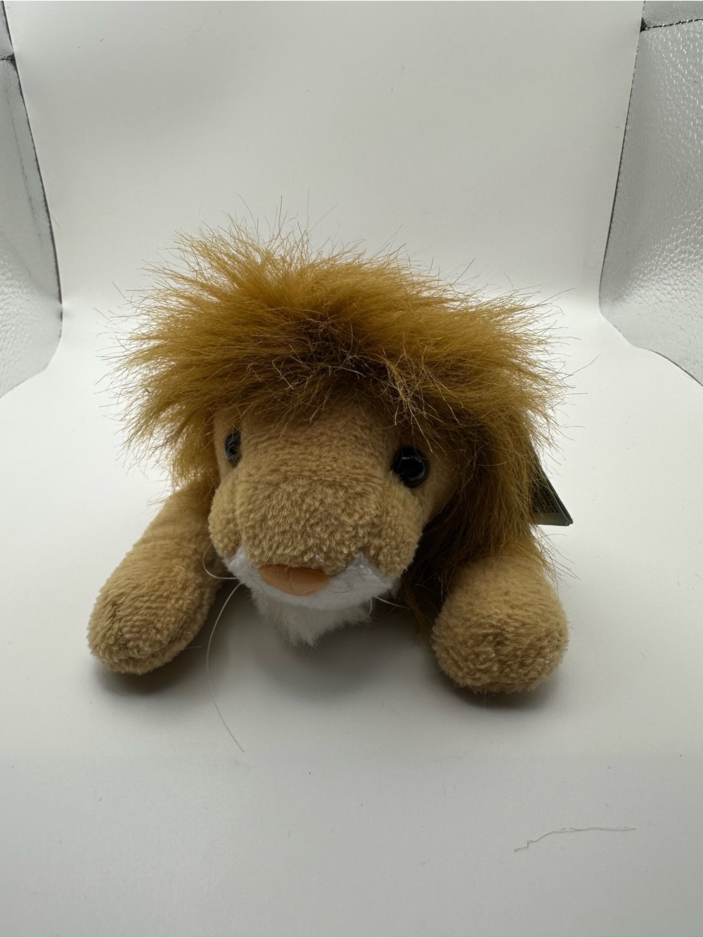 NWT Kellytoy Beanpals Larry Lion Plush Beanbag, Vintage 2000 Small 6-14 inches - Picture 2 of 8